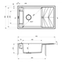 Мийка кухонна Deante Magnetic (ZRM T113) - зменшене зображення 4