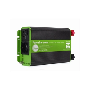 Автомобільний інвертор 12V/230V 500W (1000W peak power) чиста синусоїда EnerGenie (EG-PWC-PS500-01) зображення 1