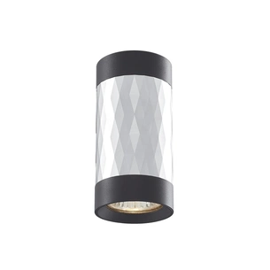 Світильник точковий Videx під лампу GU10 SPF03A накладний чорний + срібляста призма (VL-SPF03A-SPB) зображення 1