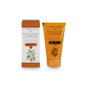 Засіб для засмаги L'Erbolario для обличчя з Алое-Вера і Макадамією SPF25 75 мл (2214010002185) изображение 1