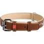 Нашийник для тварин WAUDOG Soft з QR паспортом металічні прикраси S коричневий (7197) - зменшене зображення 1
