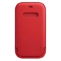 Чохол-кишеня Apple Leather Sleeve with MagSafe для Apple iPhone 12 Mini Red (MHMR3) - зменшене зображення 1