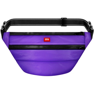 Поясна сумка-бананка для собак WAUDOG Family зі знімним ременем 33x17x10 см фіолетова (56889) зображення 1