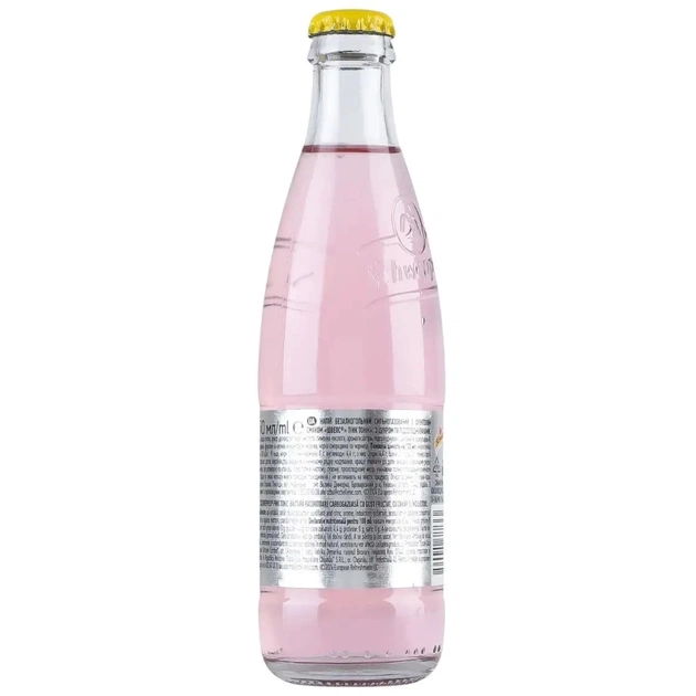 Напій Schweppes Pink Tonic Безалкогольний сильногазований 250 мл (54017733) - зображення 3