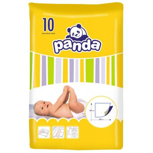 Пелюшки для малюків Bella Panda 60x60 см 10 шт (5900516601546) - изображение 1