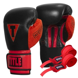 Боксерські рукавички Title Boxing All Heart Bag Gloves 2.0 Black/Red 14 oz (AHABG2 14 oz BK/RD) зображення 1