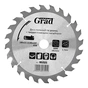 Круг відрізний Grad по дереву з твердосплавними напайками Ø180×22.2(20)×24Т, 8000об/хв (1957525) - зменшене зображення 1