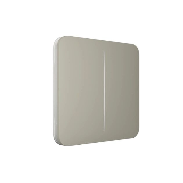 Накладна панель Ajax SoloButton 2-gang /Оливковий (SoloButton 2-gang /Olive) - picture 2