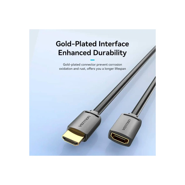 Кабель мультимедійний HDMI M to HDMI F 2.0m V2.0 4K60Hz Vention (AHCBH) - picture 7