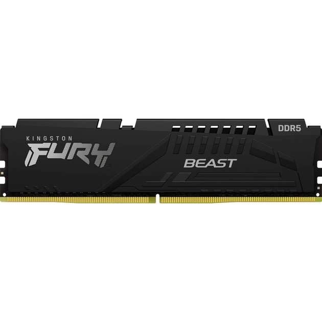 Модуль пам'яті для комп'ютера DDR5 32GB 6000 MHz Beast Black Kingston Fury (ex.HyperX) (KF560C30BB-32) - изображение 1