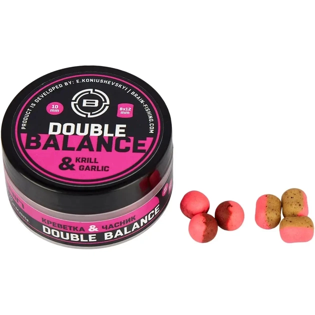 Бойл Brain Double Balance Krill Garlic (креветка + часник) 10+8х12mm (1858.21.77) - изображение 1