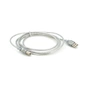 Кабель для принтера USB 2.0 AM/BM 1.8m transparent Voltronic (YT-AM/BM-1.8T) - зменшене зображення 2