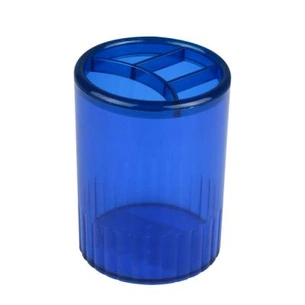 Підставка для ручок Delta by Axent Stationery glass-stand, 4 compartments, blue (D4009-02) зображення 1