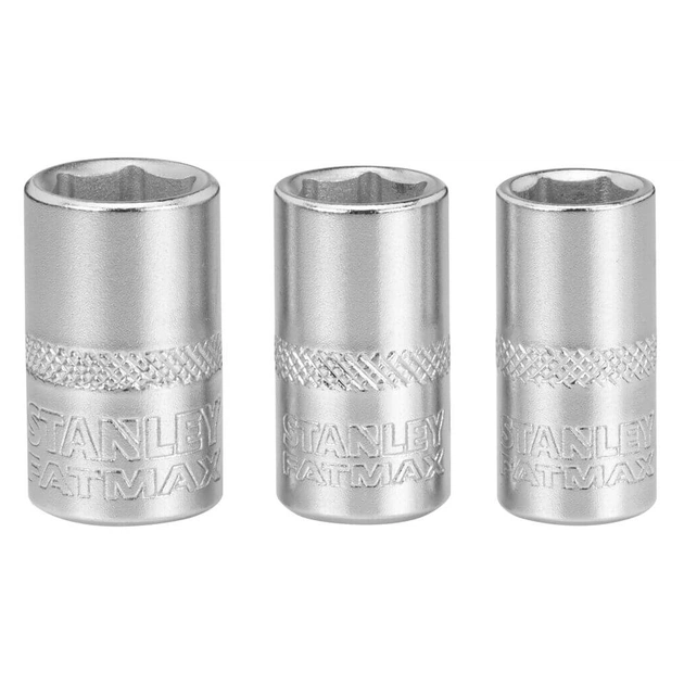 Набір торцевих головок Stanley торцевих 1/4" Maxi Drive, із шестигранним профілем, 3 шт: 8, 9, 10 мм. (FMMT17091-0) - picture 1