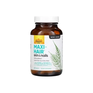 Вітамінно-мінеральний комплекс Country Life Комплекс для Зростання та Зміцнення Волосся, Maxi-Hair, 60 таблето (CLF-05028) зображення 1