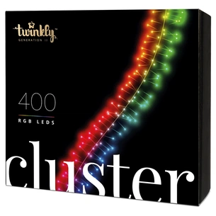Гірлянда Twinkly Smart LED Cluster RGB, 400, BT + WiFi, Gen II, IP44 (TWC400STP-BEU) зображення 1