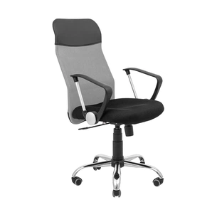 Офісне крісло Richman Ультра Ю Хром M-1 (Tilt) Сітка чорна + сіра (ADD0003102) зображення 1