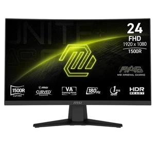Монітор MSI 23.6" MAG 242C VA Black Curved 180Hz зображення 1