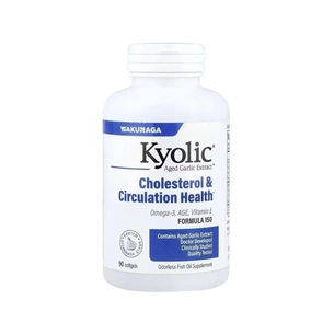 Витаминно-минеральный комплекс Kyolic Экстракт чеснока с Омега-3, Aged Garlic Extract, Cholesterol&Circulation Health (WAK-15049) изображение 1