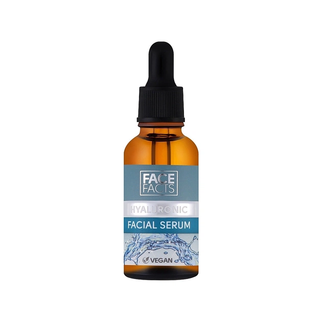 Сироватка для обличчя Face Facts Hyaluronic Hydrating Facial Serum Гіалуронова зволожувальна 30 мл (5031413919646) - зображення 1