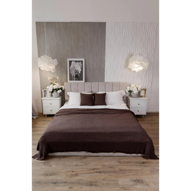 Плед Прованс COTTON шоколадный 120 х 200 см (039528) - изображение 1