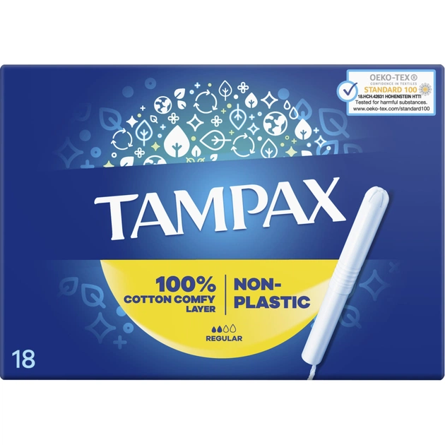 Тампони Tampax Regular з аплікатором 18 шт. (8006540858509) - picture 2