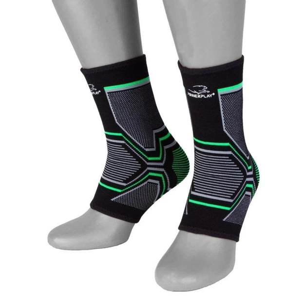Фіксатор гомілкостопа PowerPlay 4100 (пара) L/XL Black (PP_4100_L/XL_Black) - зображення 1
