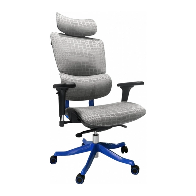 Офісне крісло GT Racer X-626 Gray/Blue - зображення 1
