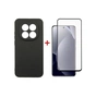 Чехол для мобильного телефона Dengos Carbon Cover + Glass Xiaomi Redmi Note 15 Pro 4G Black (DG-KM-191) - уменьшенное изображение 1
