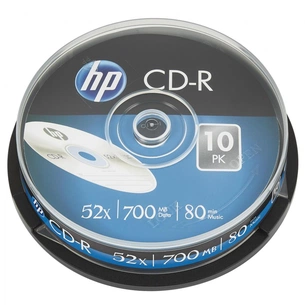 Диск CD HP CD-R 700MB 52X 10шт Spindle (69308/CRE00019-3) изображение 1