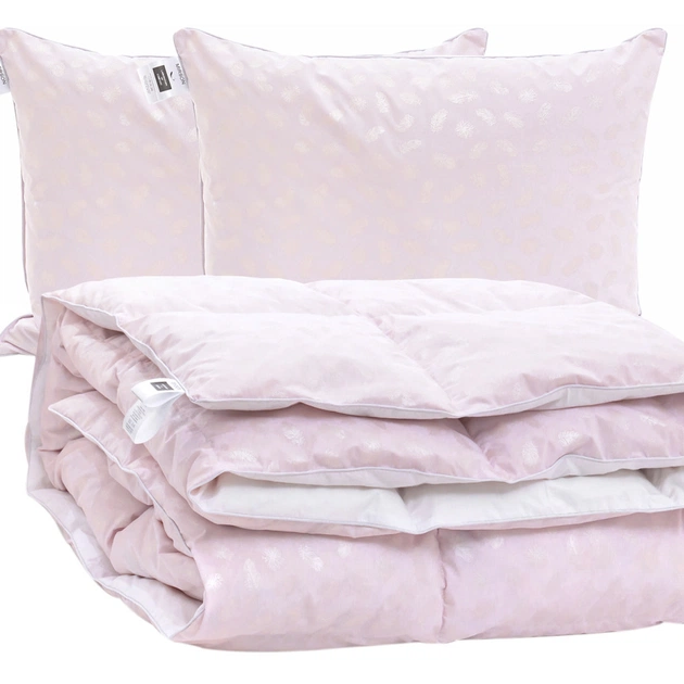 Ковдра MirSon Набір №2151 Bio-Pink Зима 50% пух 172х205 + подушки (2200003024883) - изображение 1