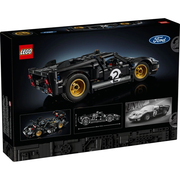 Конструктор LEGO Technic Автомобіль для перегонів Ford GT40 MKII 1966 року (42223) - зображення 9