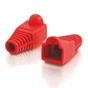 Ковпачок конектора RJ-45 Red (100 шт/уп.) Merlion (CPRJ45ML-RD) - preview 1