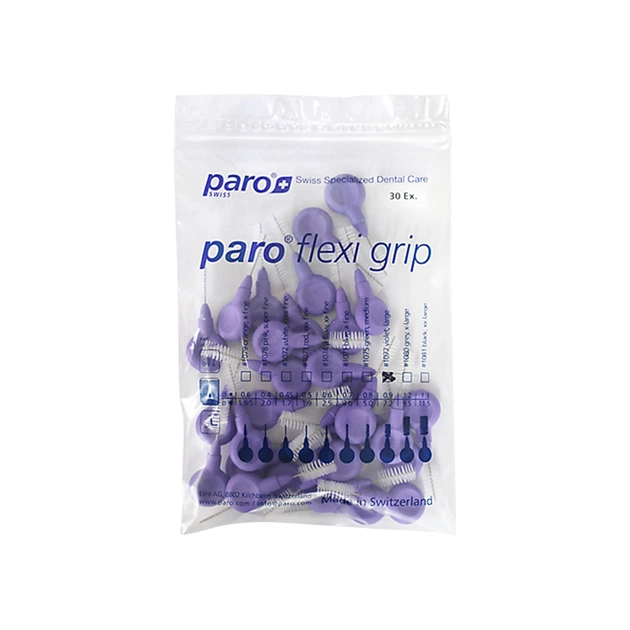 Щітки для міжзубних проміжків Paro Swiss Flexi Grip великі Ø 7.2 мм 30 шт. (7610458810774) - picture 2