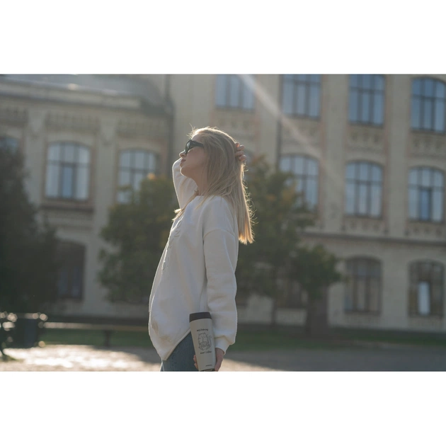 Термочашка Ardesto Coffee Тime Meowning 450 мл Бежева (AR2645WC) - зображення 4