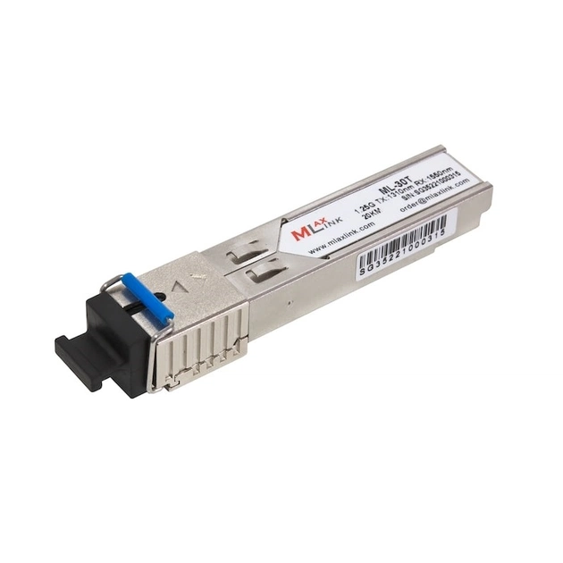 Модуль SFP MlaxLink ML-30T (Single mode, SFP, SC, 1310/1550nm, 20 км) - изображение 1
