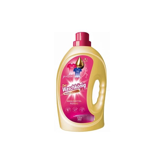 Гель для прання Waschkonig Wool & Sport 3 л (4260418935608) - зображення 1
