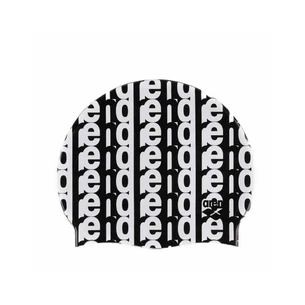 Шапка для плавання Arena Icons Team Stripe Cap 001463-201 чорний Уні OSFM (3468337190929) зображення 1