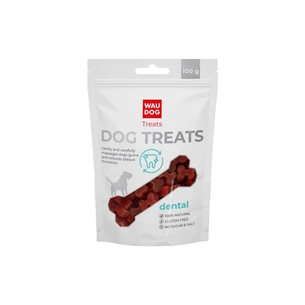 Ласощі для собак WAUDOG Treats Стоматологічна кісточка зі смаком курки маленька 100 г (4453) зображення 1