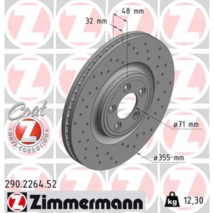 Гальмівний диск ZIMMERMANN 290.2264.52 зображення 1