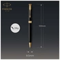 Ручка кулькова Parker SONNET 17 Matte Black Lacquer GT BP (84 832) - уменьшенное изображение 4