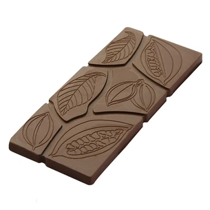Форма для шоколаду Chocolate World плитки "Листя і какао боби" 118х50 мм h 5 мм 3х2 шт/30 г (0808 CF) зображення 1