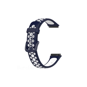 Ремінець до фітнес браслета BeCover Vents Style для Huawei Band 7/Honor Band 7 Blue-White (709442) зображення 1