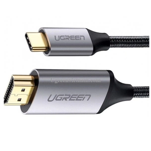 Перехідник Ugreen Type-C M to HDMI M 1.5m MM142 Alum. (Gray\Black) (50570) зображення 1