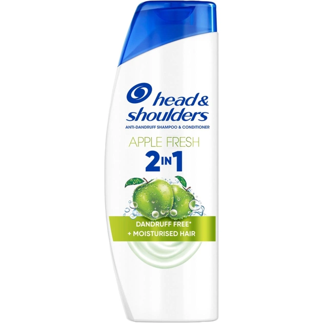 Шампунь Head & Shoulders 2 в 1 Проти лупи Яблучна свіжість 330 мл (8700216304689) - зображення 1