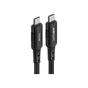 Дата кабель USB-C to USB-C 2.0m 5A 100W nylon black Acefast (AFC4-03B) - уменьшенное изображение 1