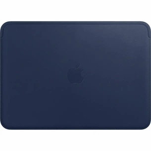 Чохол до ноутбука Apple 12" MacBook Leather Sleeve, Midnight Blue (MQG02ZM/A) зображення 1