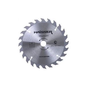 Диск пильний HAISSER по дереву - 185x20 24 зуб. (118490) зображення 1
