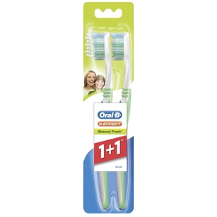 Зубна щітка Oral-B 3-Ефект Натуральна свіжість середня 1+1 шт (3014260022808) зображення 1