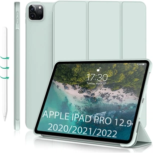 Чохол до планшета BeCover Tri Fold Soft TPU Silicone Apple iPad Pro 12.9 2020/2021/2022 Light Green (711738) зображення 1
